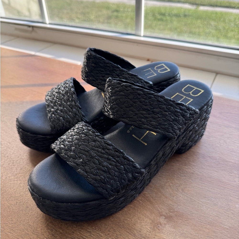 Black Coconuts by Matisse Women’s Ocean Espadrille Platform Sandal in Women’s 8
